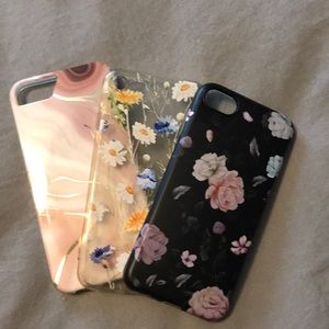 Set of 3 iPhone 6,7,8 cases.